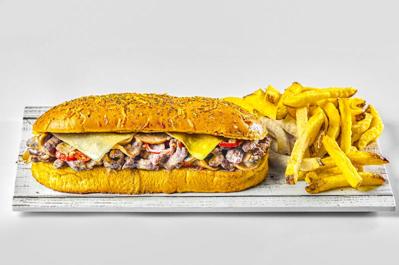philly cheesesteak sub sandwich dions